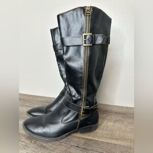 boc Tall Black Side Zip Boots Size 8.5